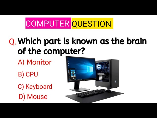 20 Computer MCQsI Most ImportantComputer Quiz Questions I ComputerKnowledge Test
