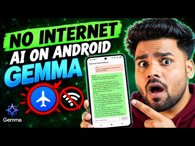 I Built an AI Chatbot That Works Without Internet 🤯 Android + Gemma