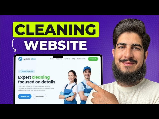 How To Create A Cleaning Business Website 2026 | Cleaning Business Website Design Tutorial