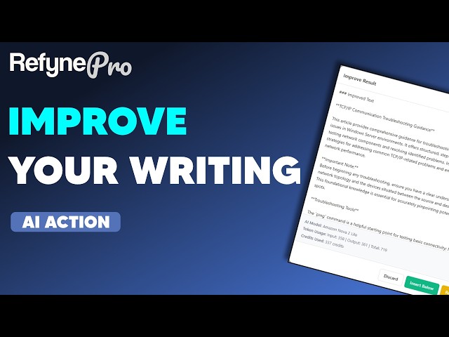 How to Improve Your Writing with AI | RefynePro Tutorial