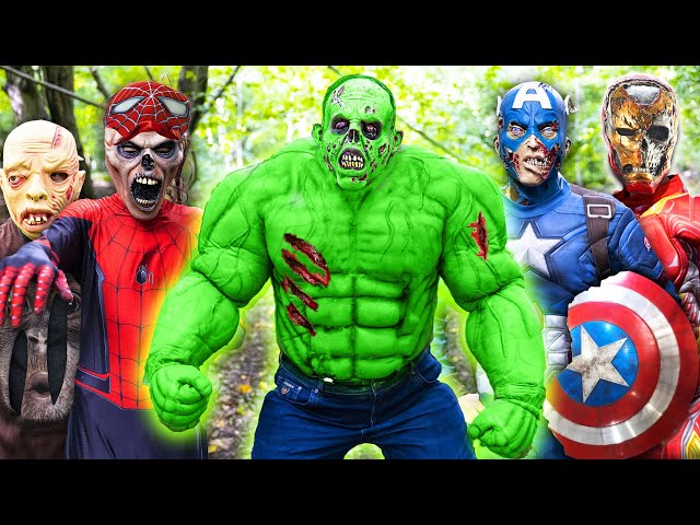 Zombie Hulk VS Spider-Man VS Avengers!!