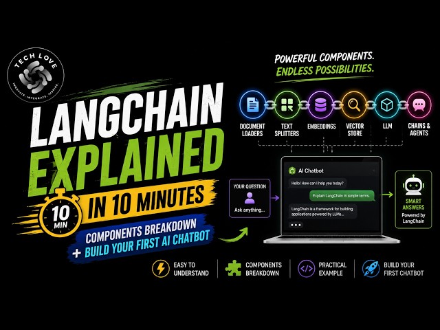 LangChain Explained in 10 Minutes Components Breakdown + Build Your First AI Chatbot