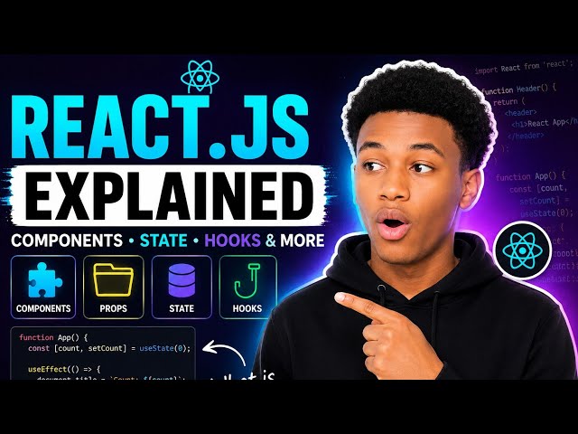 React.js Explained for Beginners — Components, State & Hooks