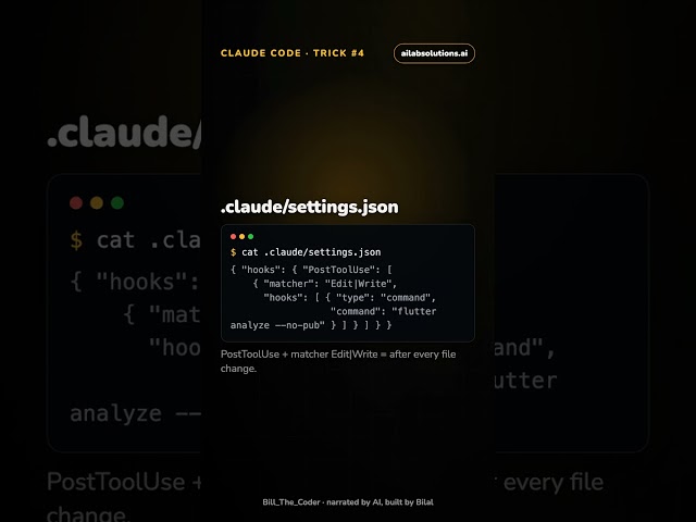 Claude Code hooks: run your linter after every edit, automatically | Claude Code tutorial #Shorts