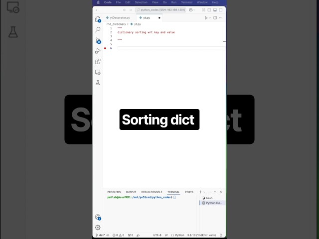 how to sort python dictionary by key and value