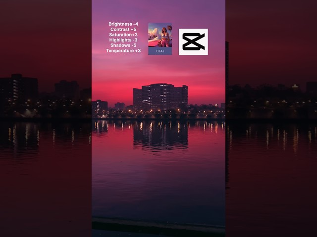 Pink sky color grading capcut tutorial #cinematic #colorgrading #youtubeshorts