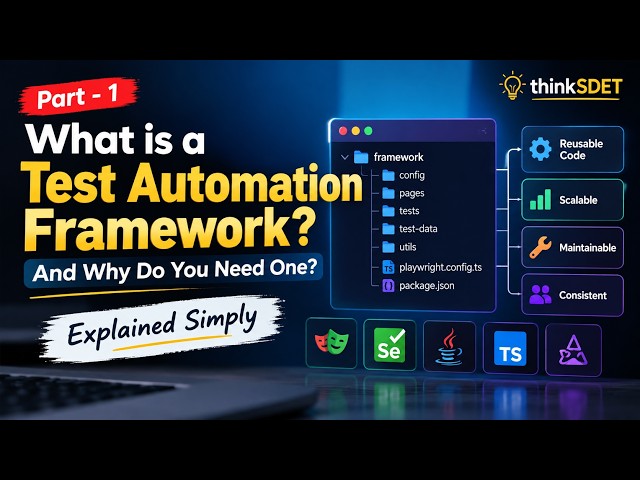 Part -1  What is a Test Automation Framework and Why Do You Need One? — Explained Simply.
