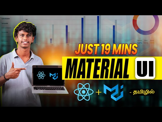 Learn Material UI in 20 Mins  in Tamil | React Material UI Project Tutorial [2025]