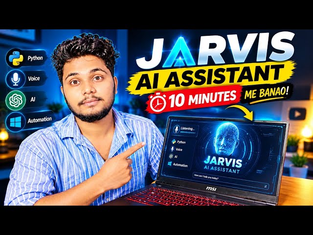 How to build a Jarvis AI Assistant Part 3 | Personal AI Assistant in 10 Minutes | Python Project
