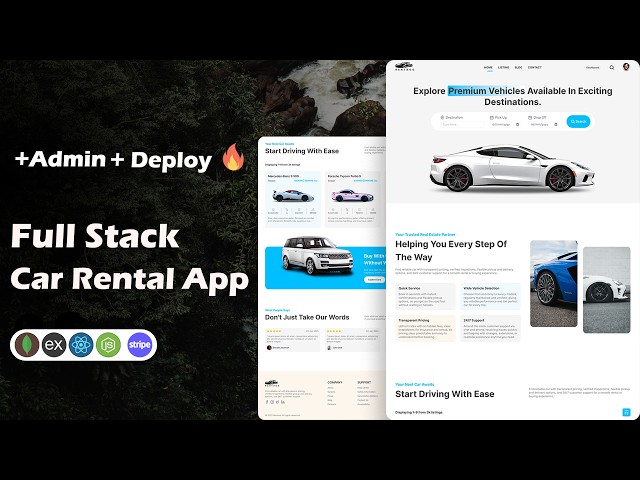 Build & Deploy MERN Stack Car Rental App using React, MongoDB, Express, Node Clerk and Tailwind