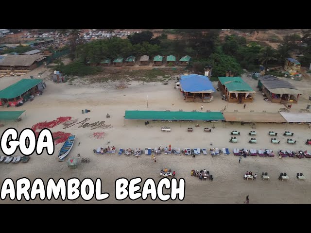 Arambol Beach - MARCH 2022 | Goa Vlog | Shacks Are Open | Goa | Goa 2022 | Russian Beach | DJI DRONE