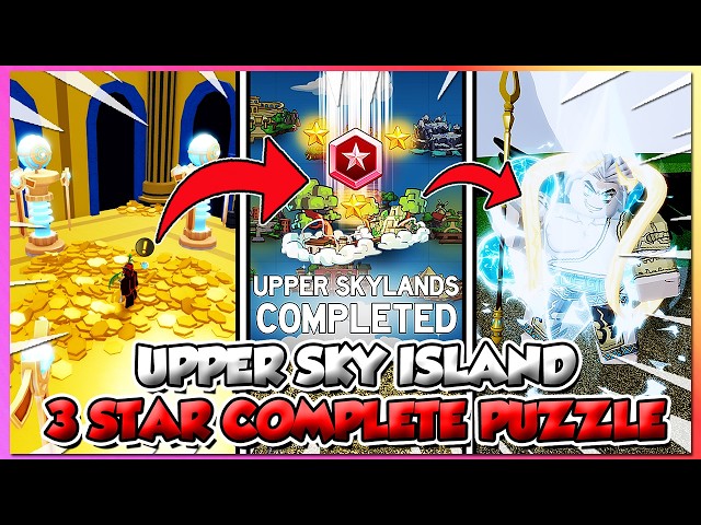 Blox Fruits Update 30 How To Complete Upper Sky Island 3 Star Puzzle Fast + Full Guide!