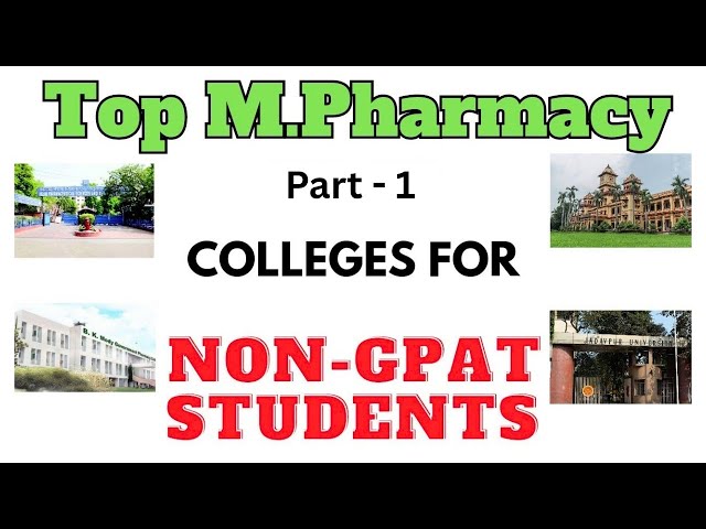 Top M.Pharmacy Colleges for NON GPAT Students | Apply Without GPAT | Non Gpat M Pharm Colleges