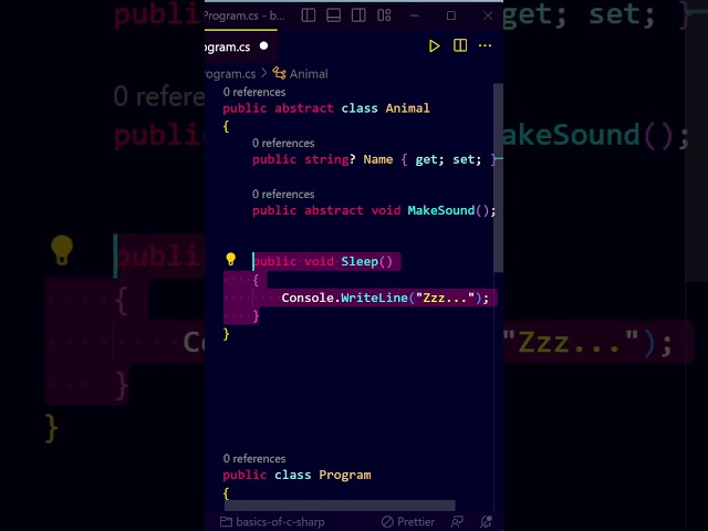 abstract class in c#