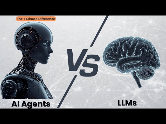AI Agents vs LLMs — The Key Difference Explained in 1 Minute