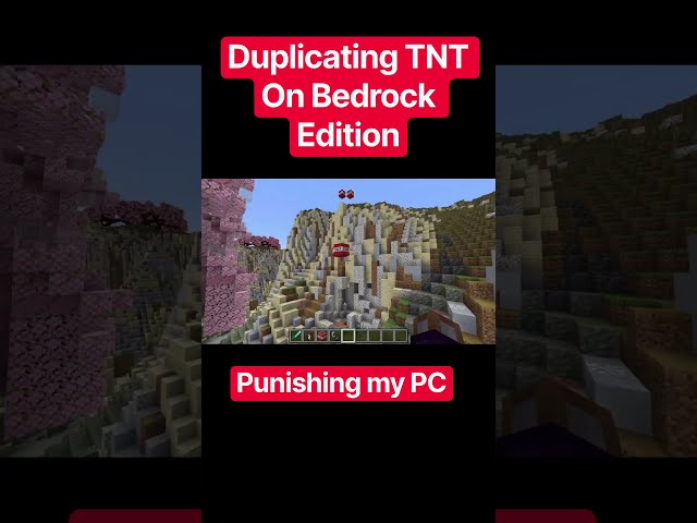 Easy TNT Duplication in Minecraft! #mcpe #gaming #voz