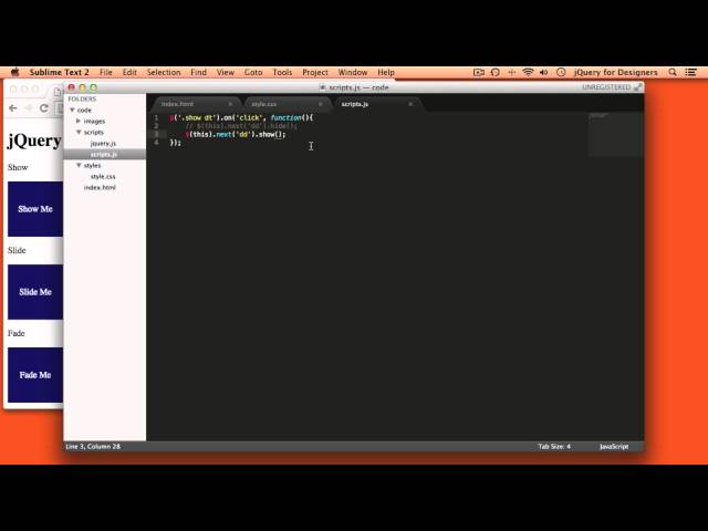 Designers Learning jQuery Episode 7: Built-in jQuery Animations