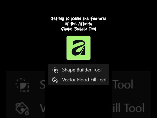 Affinity Designer Shape Builder Tool EXPLAINED! 🔥