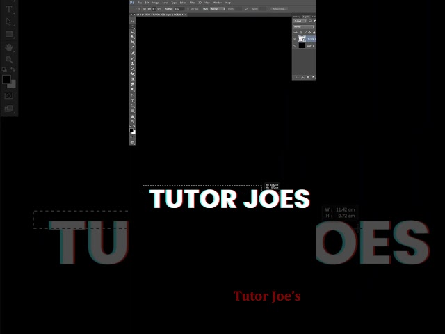 Mastering Glitch Text Effects in Photoshop Tutorial | Tutor Joes