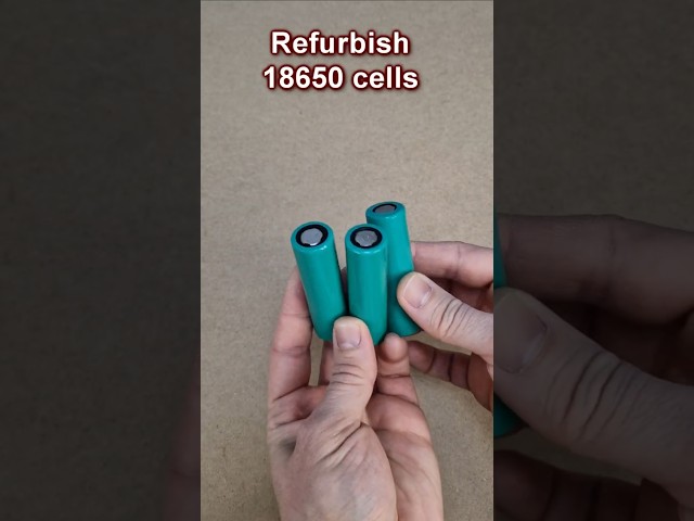 Refurbish 18650 Li-Ion cells #diy #18650 #diyprojects