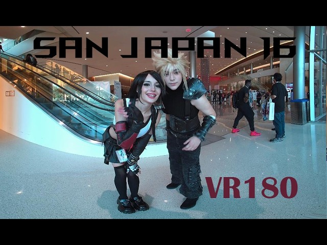 San Japan 16 — Immersive VR180 3D Cosplay Highlights - Tifa & Cloud Cosplay