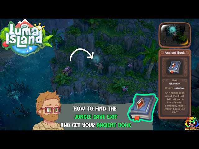 How to find the Jungle Cave EXIT & Ancient book Luma Island #lumaisland #aussienutz