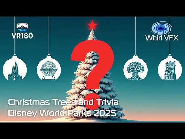 Trees and Trivia | Christmas at the Disney World Parks | VR180 8K 3D