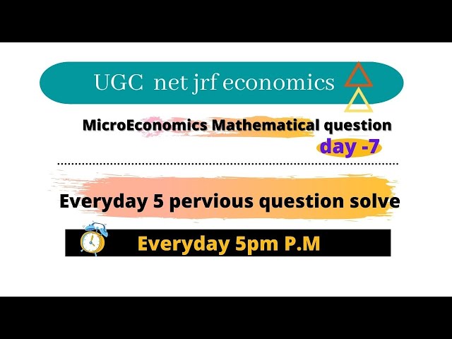 part-7 every day 5 MCQ by Ssangram economics future  previous year net question paper with solution
