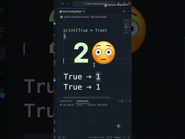 Why Does Python Say True + True = 2?! 🤯