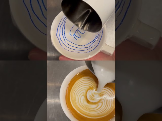 Latte Art Tutorial: Swan #shorts #latteart #tutorial #tips