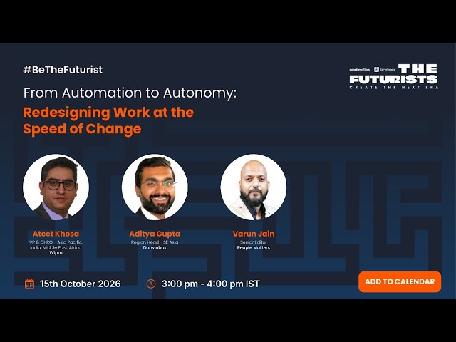 From Automation to Autonomy: Redesigning Work at the Speed of Change
