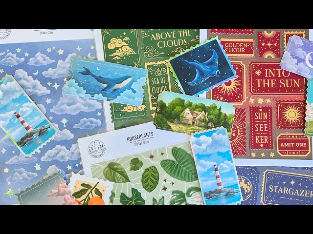 Creating Stickers | Relaxing Creative Process | No Talking