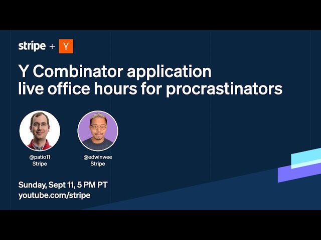 YC application office hours for procrastinators