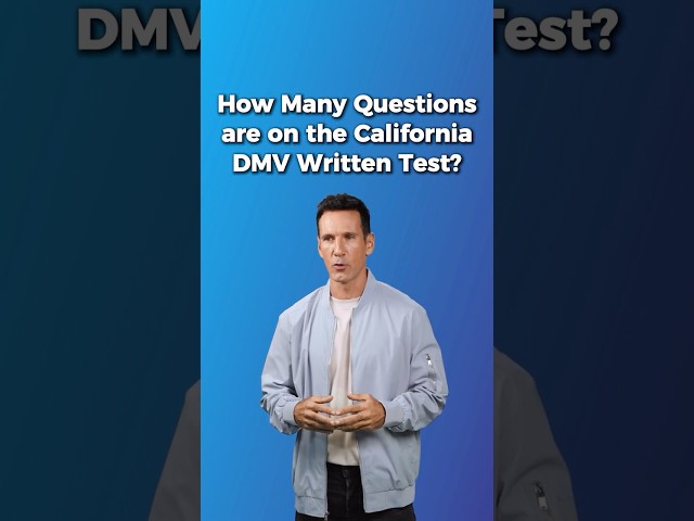 How Many Questions are on California DMV Test?