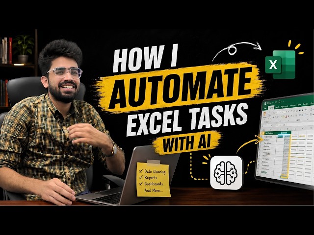 How I automate my excel with AI | AI + Excel