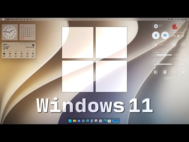 Windows 11, but It's macOS Golden Gate Now