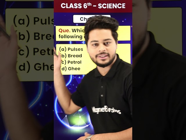 Which of the Following is Not a Food? | Class 6th Science #shorts