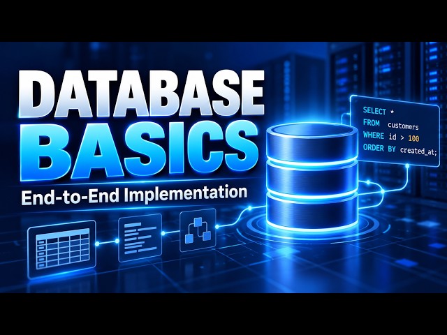 Database Introduction and End to End Implementation Techiques