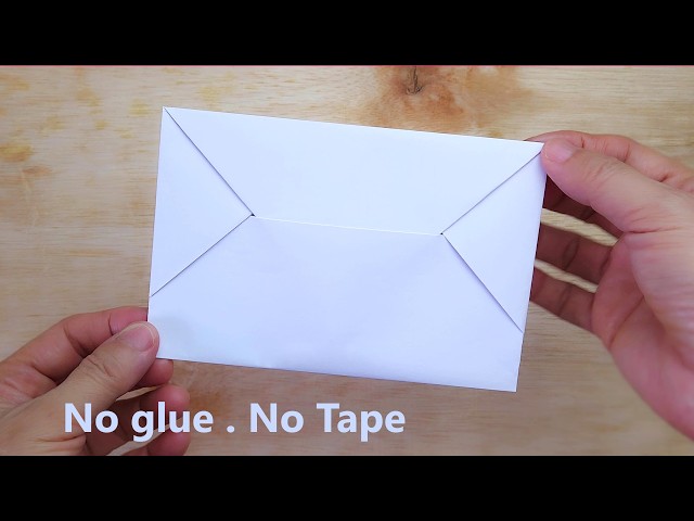 Easy Origami Envelope from one A4 paper | No Glue, No Tape