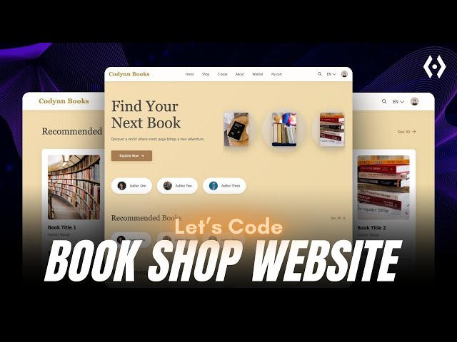 Build a Book Shop Website Using HTML, CSS & JavaScript | Frontend Project for Beginners 2025