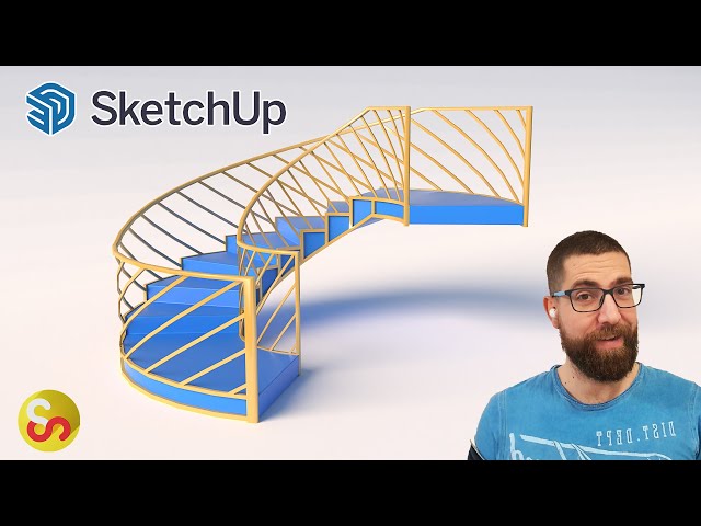 6 Ways to Make Spiral Stairs in Sketchup
