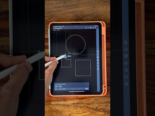Learn AutoCAD On iPad ✅- Day1 #shorts #autocad #cad #ipad #ipadpro #designgorhythm #2d #drawing