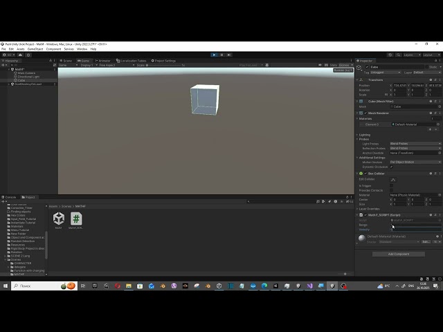 Unity 3d Tutorial C# - Mathf COS, wave movement