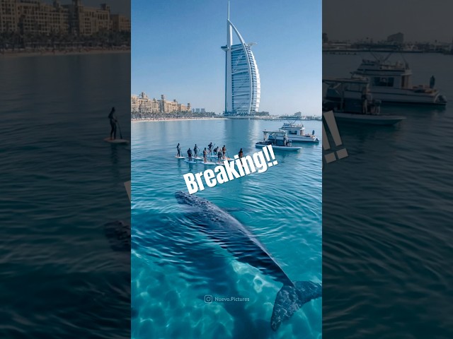 Dubai morning views #dubai #aivideo #bluewhale #aiart #burjalarab