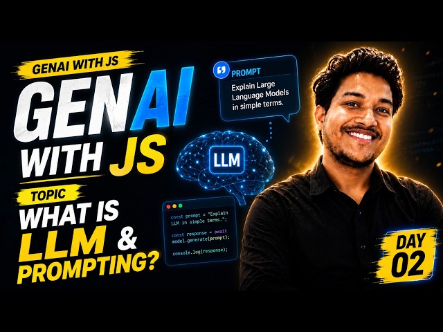 GENAI WITH JS WHAT IS LLM AND PROMPTING BY PRAJJAL DHAR