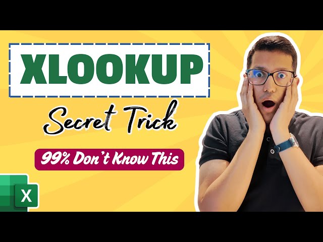 The XLOOKUP trick nobody talks about (and it's GENIUS)