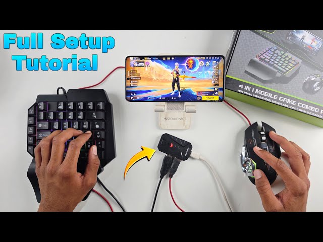 Keyboard and Mouse Mix Pro Converter Combo Unboxing and Full Mobile Gaming Tutorial