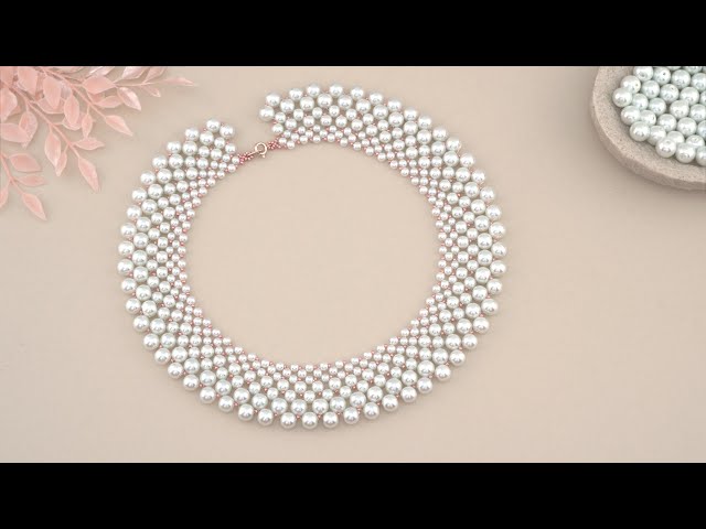 Pearl Beaded Necklace: How to Make Pearl Necklace Tutorial | DIY Beading: Pearls & Seed Bead Jewelry