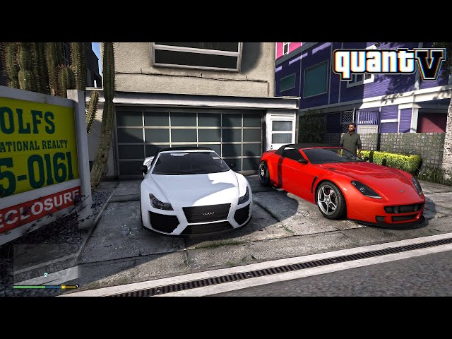 GTA 5 - QuantV 3.0 - First 10 Minutes Gameplay with Maxed-Out Graphics 4K