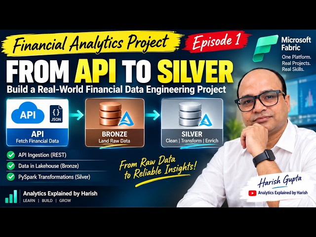 Microsoft Fabric Financial Project 🚀 | API → Bronze → Silver | Real-World Data Engineering | EP-01